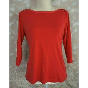 LRL Women Long Sleeve Boat Neck Pullover Shirt